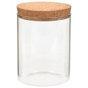 vidaXL Glasskrukker med kork 6 stk 650 ml