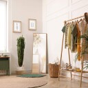 Full lengde speil 125x45 cm Treramme Natur