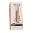 Jigger V Shape Japanese style 2,5   5 cl rustfritt