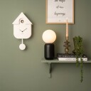 KARLSSON Wall Clock Modern Cuckoo - White - 41X8.5X21.5CM