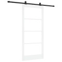 vidaXL Skyvedør med hardware sett 'ORKDAL'Hvit Solid Tre & Glass