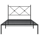  Sengeramme i metall med hodegavl svart 107x203 cm 8721012373822