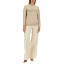 Max Mara Dame Strikkevarer Beige M,