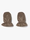 Wheat Puffer Baby Mittens Muffu   DRY WOOD   9 12M