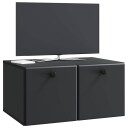  Vegghengt TV skap 59,5 x 41 x 30 cm Svart Konstruert tre