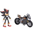 Sonic 3 Shadow Figur med Svart Motorsykkel - Jakks Pacific