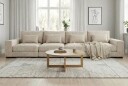 Dubai 4 seters sofa ekstra dyp i Chenille   Beige