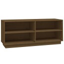vidaXL Skohylle honningbrun 110x34x45 cm heltre furu