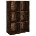 vidaXL Bokhylle/skjenk r?kt eik 66x30x98 cm konstruert tre