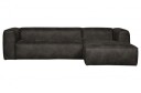 WOOOD - Bean Sofa m/høyrevendt sjeselong - Sort