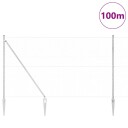  Gjerde med innlegg. sølv 1.5 x 100 m PVC belagt stål