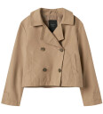name it Nkfmadelin Trench Coat Short Beige 122