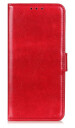 INCOVER Samsung Galaxy M11 PU Skinn Flip Deksel med Lommebok - Rød