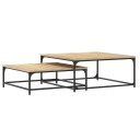  Stablebare salongbord 2 stk sonoma eik konstruert tre 8720845941185