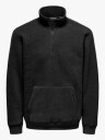 Only & Sons Emilio Reg Teddy Zip Sweat Sort S