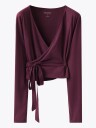 Röhnisch Smoothflex Wrap Top Burgunder XS