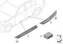 BMW Originaldeler Innstegslist fram høyre med lys 51477203608