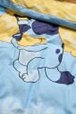 Licens Bluey sengetøy   100% bomullssengetøy av flanell   Barnesengetøy 140x200 cm   Sovende Bluey