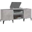  Hifi benk betonggrå 121x38x48 cm konstruert tre