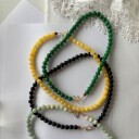 Cherrie Bon Bon Happy Green Necklace Forgylt Sølv Sterling 925 45 cm