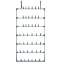 vidaXL Hengende skostativ s?lv 66x13x139 cm