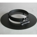Metalbestos skorstein Ø 250 mm takmansjett med føring 25° svart