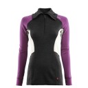 Aclima Women's WarmWool Polo Marengo/Sunset Purple/Nature L