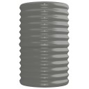 vidaXL Plantekasse pulverlakkert stål 224x40x68 cm grå