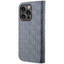 Karl Lagerfeld iPhone 14 Pro Bookcase Saffiano Monogram Sølv 6,1"