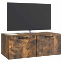  Vegghengt TV skap Røkt Eik 78,5 x 41 x 30 cm Konstruert tre