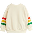 Mini Rodini Off-white Bjørn Stripe Collegegenser 116-122