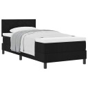  Rammemadrass med madrass svart 90x190 cm stoff