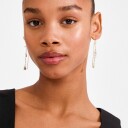 Pilgrim Mylan Chain Earrings Gold Plated   Gold   ONE SIZE