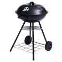 Rund Grill Med Låg Og Termometer Blaupunkt Gc401, Sort