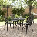  Hagespisegruppe 5 deler svart støpt aluminium 3216335