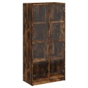  Highboard med dører røkt eik 68x37x142 cm konstruert tre