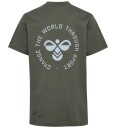 Hummel T skjorte   HmlJr   Vanlig   Grafikk   Castor Grå   Hummel   7 8 år (122 128)   T skjorte Armygrønn Grønn