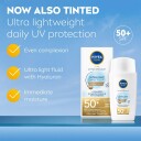 NIVEA Sun 50+ Tinted Dagkrem med Solbeskyttelse 40 ml