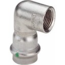 5 stk 15 mm x 3/4" Vinkel Sanpress Inox stikkontakt/sokkel silver