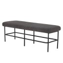 Bloomingville Vida Benk Bambus Sort 115 cm.