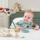 Done By Deer Baby Food Container 2 Pack Tiny Farm Blå