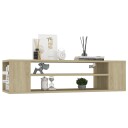vidaXL Hengende TV-benk sonoma eik 100x30x26,5 cm sponplate