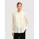 Selected Slfiris Relaxed Ls Shirt B - Cream - 38
