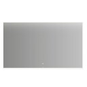 Linn Bad Vange Speil med Lyramme og Farget Kant Hvit Matt / 120cm