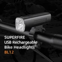 Superfire Superfire BL12 sykkellykt, 4800mAh, USB