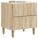  Nattbordskap 2 pcs Sonoma eik 43 x 34,5 x 48 cm Konstruert tre