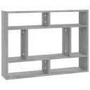 vidaXL Vegghylle gr? sonoma 75x16x55 cm konstruert tre