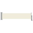vidaXL Uttrekkbar sidemarkise 60x300 cm kremhvit