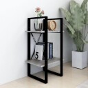 vidaXL Bokhylle 2 etasjer gr? sonoma 40x30x70 cm konstruert tre