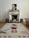 Hueppi Matte Hopscotch 120x160 Bunny Hops Sun Pops